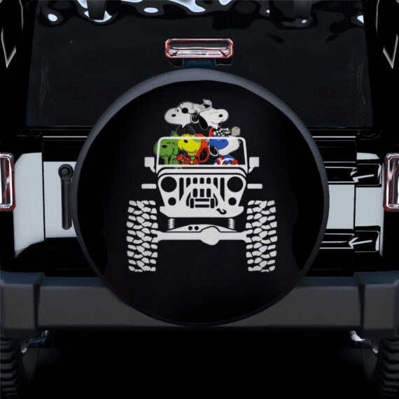 Snoopy Jeep Car Spare Tire Covers Gift For Campers - Jeep Tire Covers