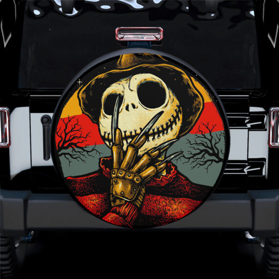 Jack Skellington Nightmare Before Christmas Freddy Krueger Car Spare Tire Covers Gift For Campers - Jeep Tire Covers