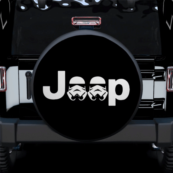 Star Wars Double Stormtrooper Head Jeep Car Spare Tire Covers Gift For Campers - Jeep Tire Covers