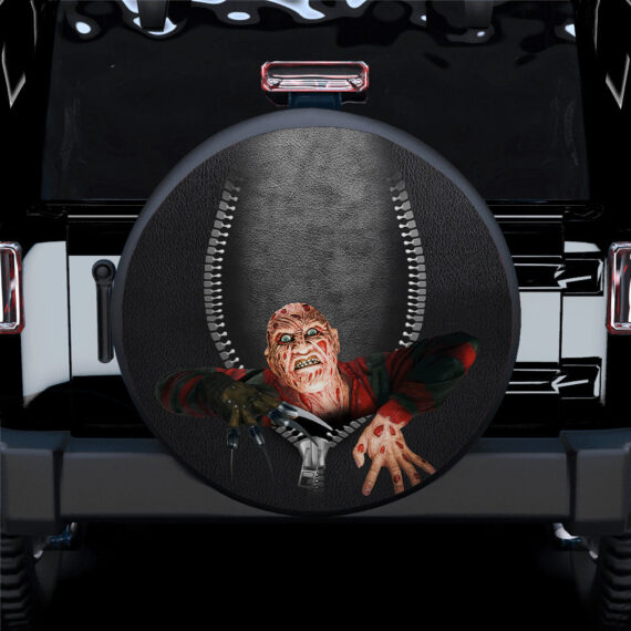 Freddy Krueger Zipper Car Spare Tire Gift For Campers - Jeep Tire Covers