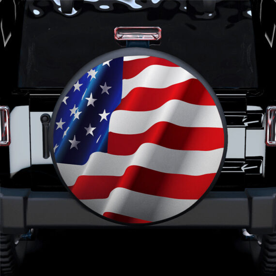 American Flag Car Spare Tire Covers Gift For Campers - Jeep Tire Covers