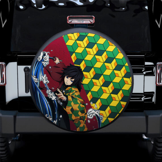 Giyu Tomioka Car Spare Tire Covers Gift For Campers - Jeep Tire Covers