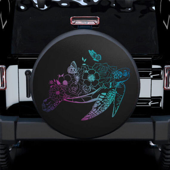 Turtle Art Car Spare Tire Covers Gift For Campers - Jeep Tire Covers