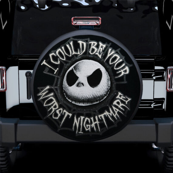 Jack Skellington Nightmare Before Christmas Car Spare Tire Covers Gift For Campers - Jeep Tire Covers