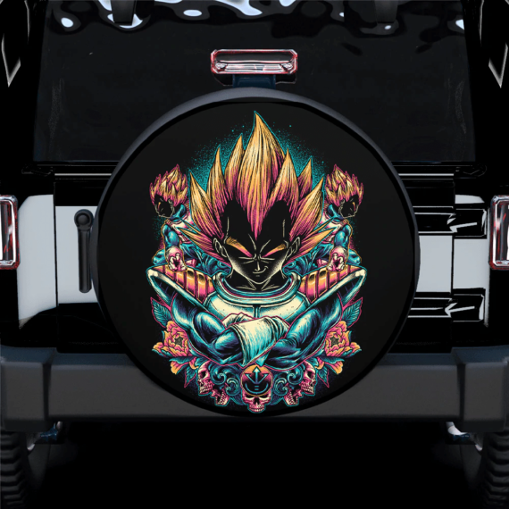 Vegeta Dragon Ball Car Spare Tire Covers Gift For Campers - Jeep Tire Covers