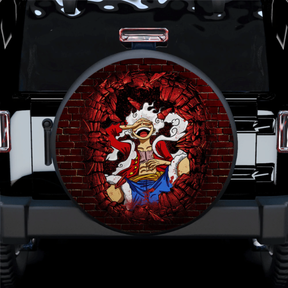 Luffy Gear 5 Anime Jeep Car Spare Tire Covers Gift For Campers - Jeep Tire Covers