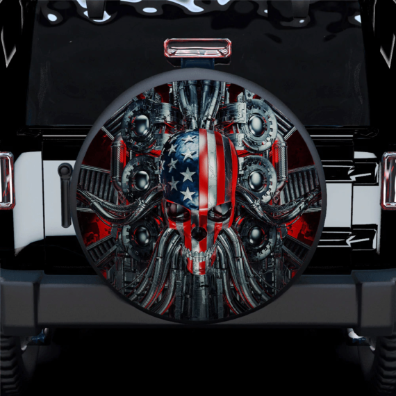 American Rock N Roll America Car Spare Tire Covers Gift For Campers - Jeep Tire Covers