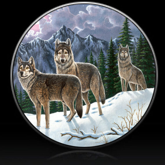 Wolf Untamed Spirits Spare Tire Cover Michael Matherly - Jeep Tire Covers