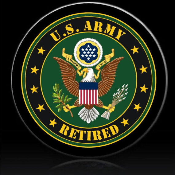 US Army Retired Spare Tire Cover - Jeep Tire Covers