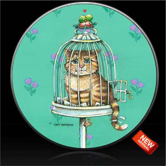 Cat in the Bird Cage Spare Tire Cover - Jeep Tire Covers