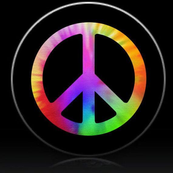 Peace Tie Dye Spare Tire Cover – Jeep Tire Covers – Daymira™ Wear For ...