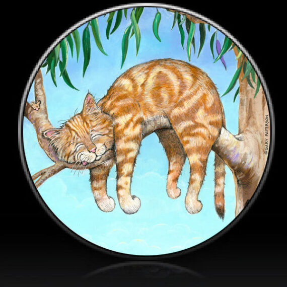 Cat Another Day Another Nap Spare Tire Cover Gary Patterson - Jeep Tire Covers