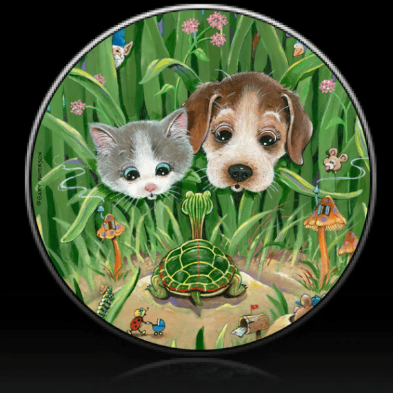 Dog Backyard Explorers Spare Tire Cover Gary Patterson - Jeep Tire Covers