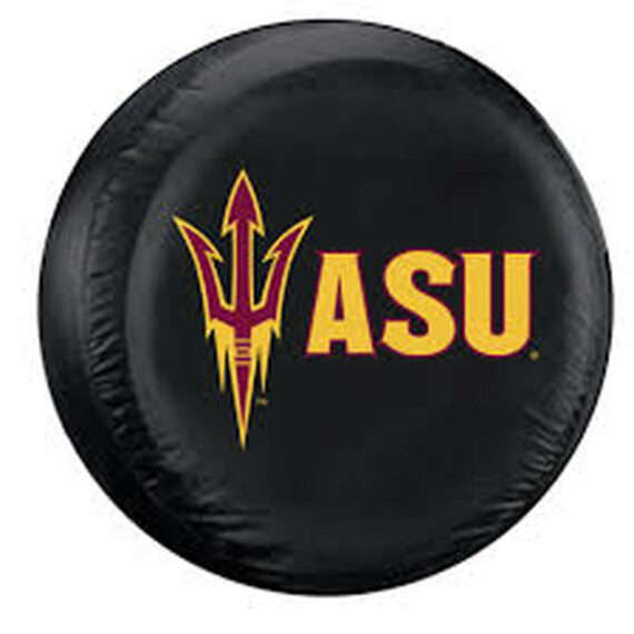 Arizona State Sun Devils Black Spare Tire Cover - Jeep Tire Covers