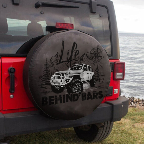 Jeep Life Behind Bars Spare Tire Cover LT11