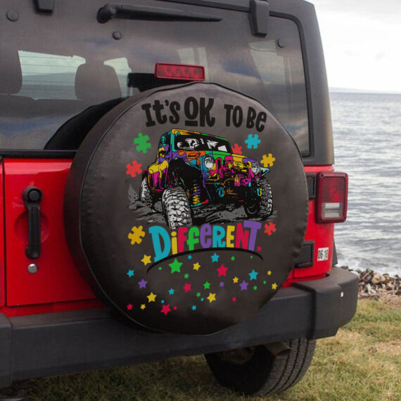 Jeep It’s Ok To Be Different Spare Tire Cover LT11 Daymira™ Wear For