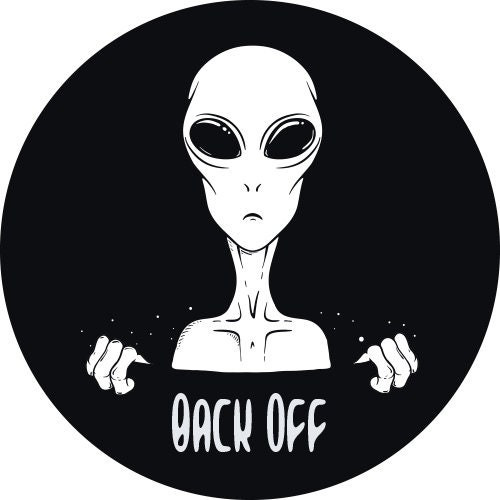 Alien Back Off Spare Tire Cover - Jeep Tire Covers