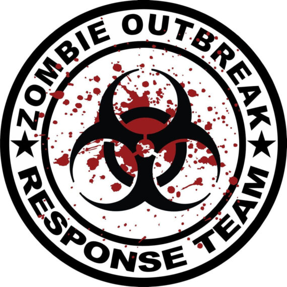 Zombie Outbreak Response Team + Bio-Hazard & Blood Spare Tire Cover - Jeep Tire Covers