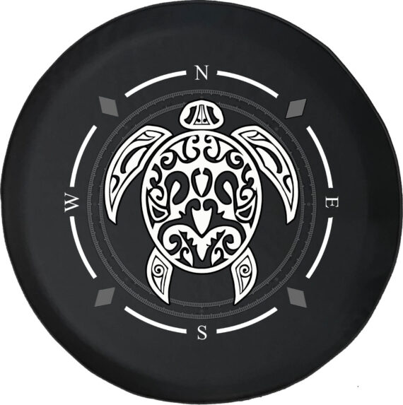 Turtle Tribal Beach Water Compass Spare Tire Cover for Jeep, Camper ...