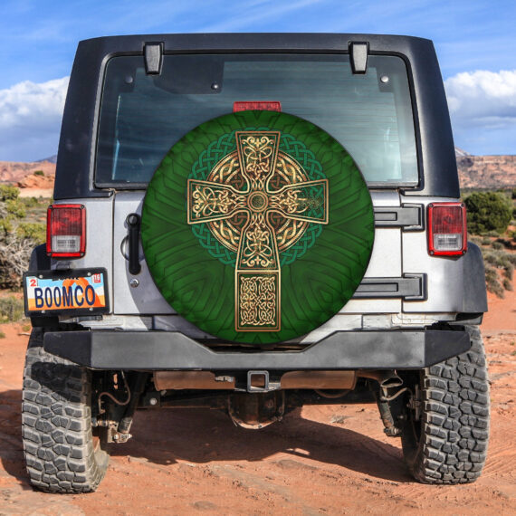 Celtic Cross Symbol Spare Tire Cover - LT12