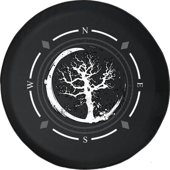 Spare Tire Cover Compass Tree Of Life Full Moon Wheel Covers Fit For Suv Accessories Trailer Rv Accessories And Many Vehicles