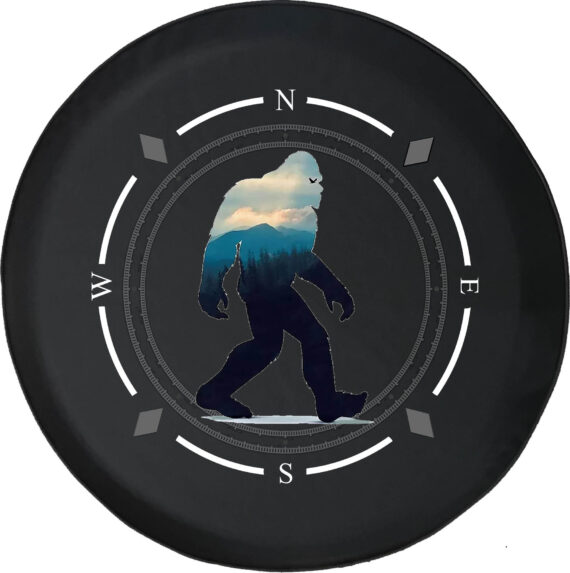 Spare Tire Cover Compass Bigfoot Mountain Sunset Wheel Covers Fit For Suv Accessories Trailer Rv Accessories And Many Vehicles