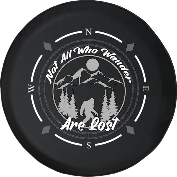 Spare Tire Cover Compass Not All Who Wander Are Lost Wheel Covers Fit ...