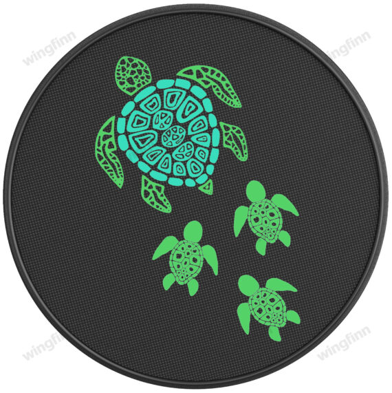 Family Of Mandala Turtles Jeep Tire Cover Spare Tire Cover - Jeep Tire Covers