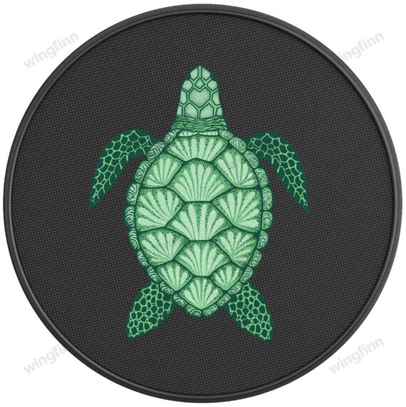 Green Sea Shell Turtle Wrangler Tire Cover Spare Tire Cover - Jeep Tire Covers