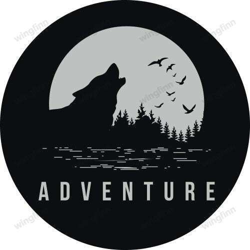 Adventure Wolf Spare Tire Cover - Jeep Tire Covers