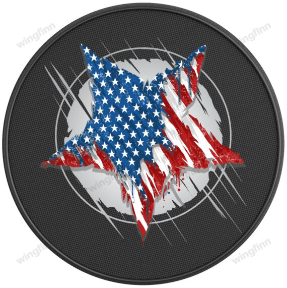 American Army Star Spare Tire Cover Spare Tire Cover - Jeep Tire Covers