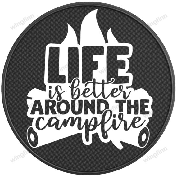 Life Is Better Around The Campfire Ford Tire Cover Spare Tire Cover - Jeep Tire Covers