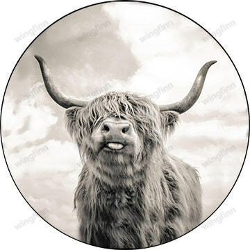 Highland Cow Spare Tire Cover - Jeep Tire Covers