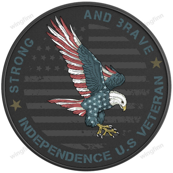 Strong And Brave American Eagle Rv Camper Tire Cover Spare Tire Cover - Jeep Tire Covers