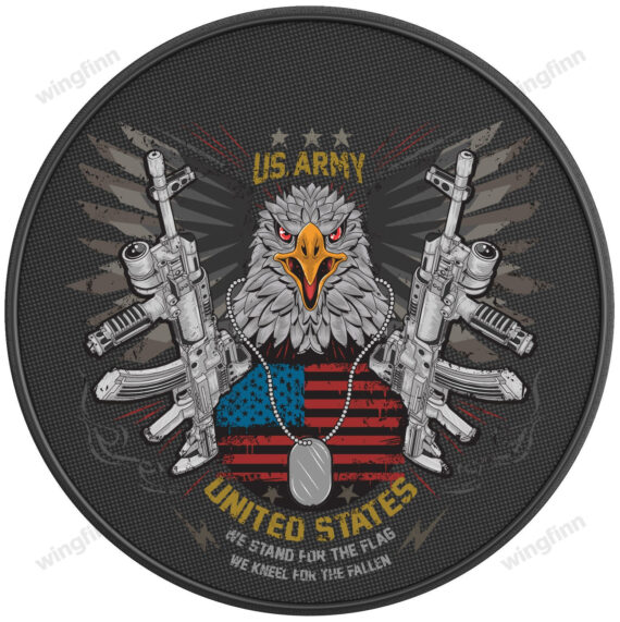 Us Army American Eagle Spare Tire Cover Spare Tire Cover - Jeep Tire Covers