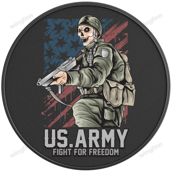 Us Army Fight For Freedom Spare Tire Cover Spare Tire Cover - Jeep Tire Covers