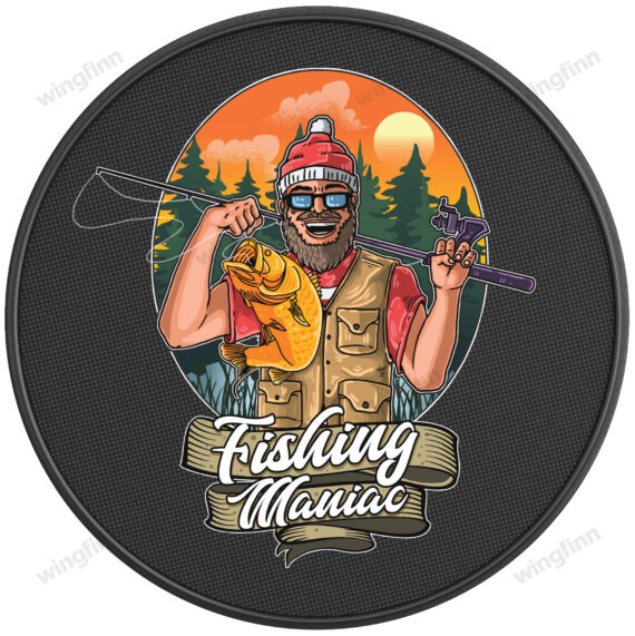 Fishing Maniac Ford Tire Cover Spare Tire Cover - Jeep Tire Covers