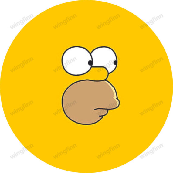 The Simpsons, Yellow Background, Homer Simpson Spare Tire Cover - Jeep Tire Covers