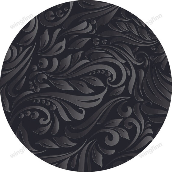 Mandala Pattern, Black, Dark Spare Tire Cover - Jeep Tire Covers