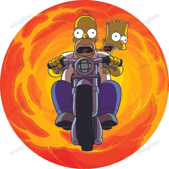 The Simpsons, Cartoons Spare Tire Cover - Jeep Tire Covers