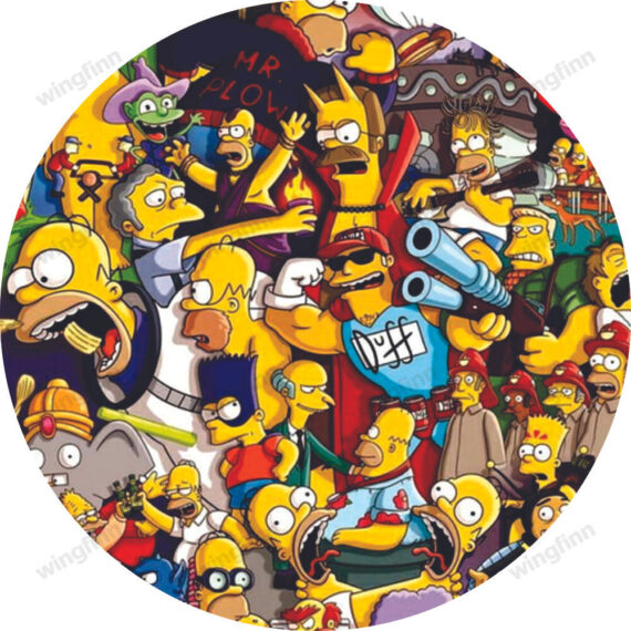 The Simpsons Crazy, Cartoons, Crazy, Simpsons Spare Tire Cover - Jeep Tire Covers