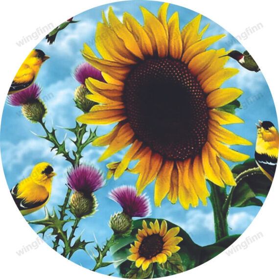 Sunflowers And Songbirds Wildlife Tire Cover Spare Tire Cover - Jeep Tire Covers