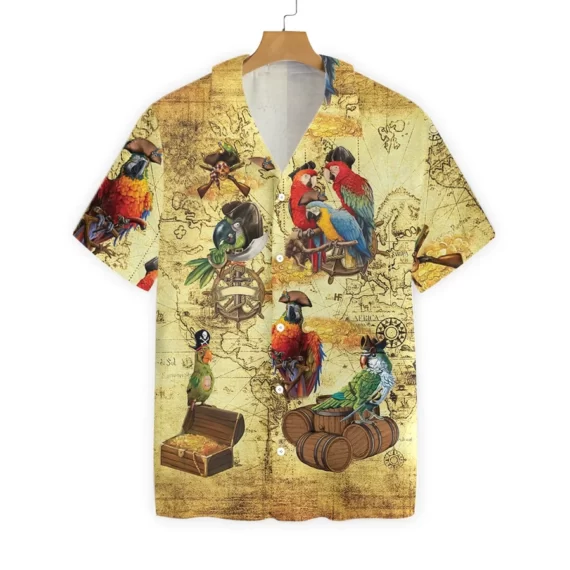 Amazing Pirate Parrots 30 Hawaiian Shirt