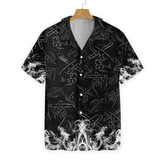 Tobacco Seamless Pattern Hawaiian Shirt