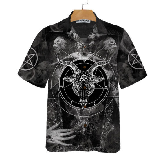 Satanic Skull Hawaiian Shirt, Satan Gothic Skull Shirt For Men And Women