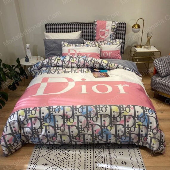 Christian Dior Logo Brands Bed Sheets Spread Comforter Duvet Cover