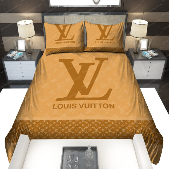 Louis Vuitton Luxury Bed Sheets Spread Comforter Duvet Cover
