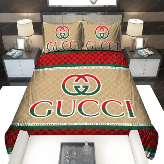 Gucci Luxury Bed Sheets Spread Comforter Duvet Cover Bedding Setss
