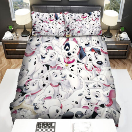 101 Dalmatians Movie Pattern Bed Sheets Duvet Cover Bedding Sets