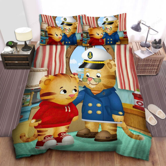 Daniel Tiger's Neighborhood Daniel And Mr. Mcfeely Bed Sheets Duvet Cover Bedding Sets